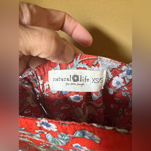 Natural Life Red Floral Dress - Picture 6 of 8